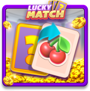 Lucky Match feature in Gin Rummy Plus — play games, earn picks, and match hidden objects to clear stages and win the grand prize